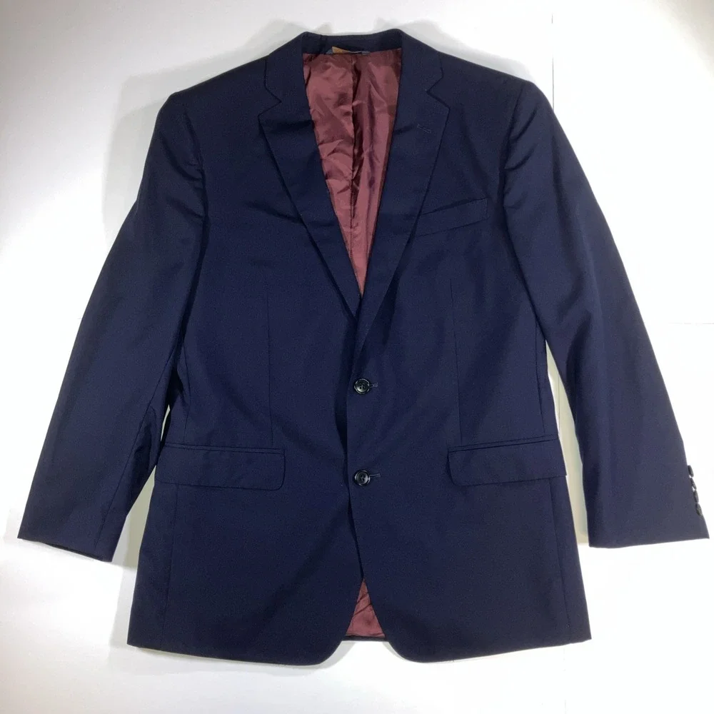 Brooks Brothers Brooksgate Blazer Mens 42R Navy Wool Vitale Barberis Canonico